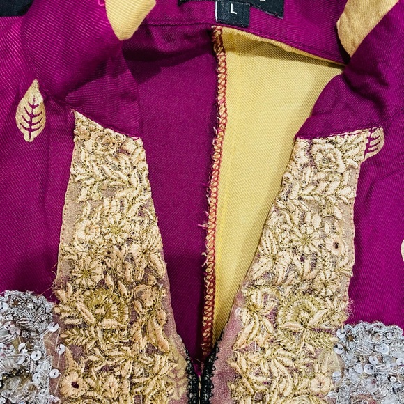 Zahra ahmad Pakistani designer long winter dress kurta large - Picture 5 of 12